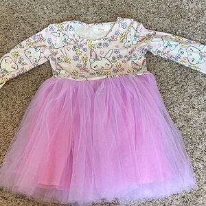 Girls Pretty Bunny / Easter Dress - Size 4T